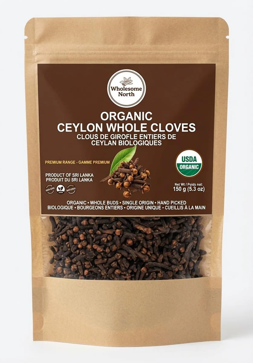 Bolsa de clavos de olor enteros Wholesome North, 150 g